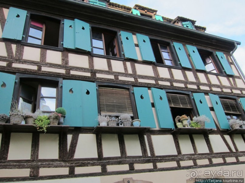 Архитектура и цветы Страсбурга.