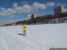 Под мостом на лыжах...