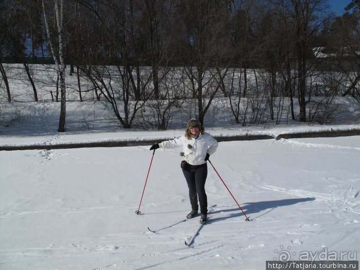 Под мостом на лыжах...
