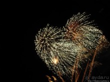 Феерверк в Валенсии в день Валенсианского сообщества