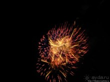 Феерверк в Валенсии в день Валенсианского сообщества