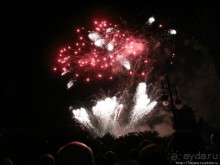 Феерверк в Валенсии в день Валенсианского сообщества