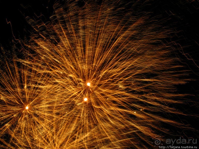 Феерверк в Валенсии в день Валенсианского сообщества