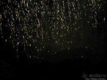 Феерверк в Валенсии в день Валенсианского сообщества