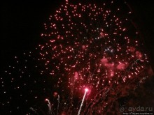 Феерверк в Валенсии в день Валенсианского сообщества