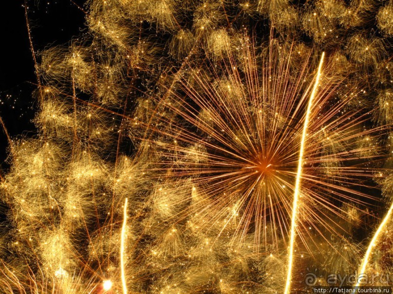 Феерверк в Валенсии в день Валенсианского сообщества