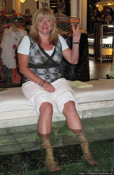 Нежный пилинг от рыбок Garra Rufa