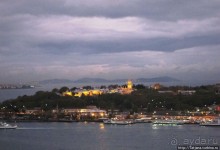 Прекрасный вид сверху с башни Галата