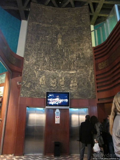 Прекрасный вид сверху с башни Галата