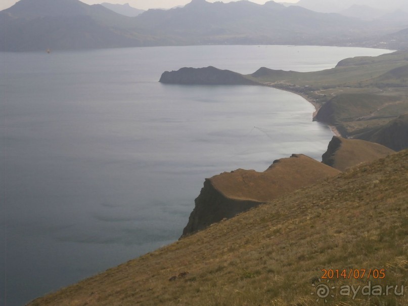 Вид с горы "Лётная" на Коктебель.