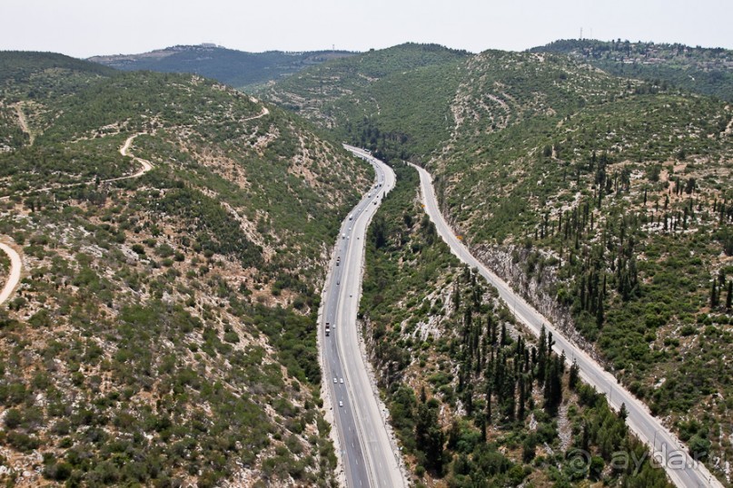 Израиль и Палестина с вертолёта (Дорога №1)