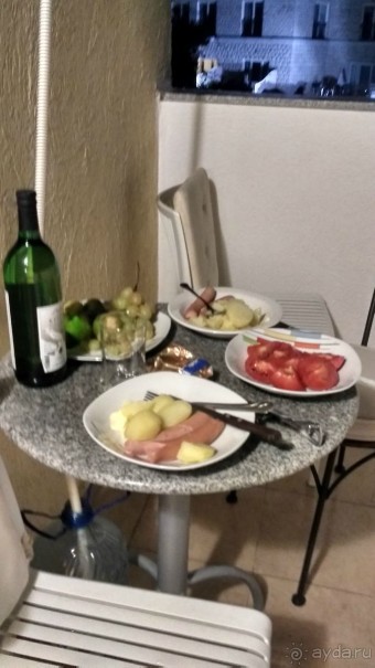 импровизированный ужин на балконе