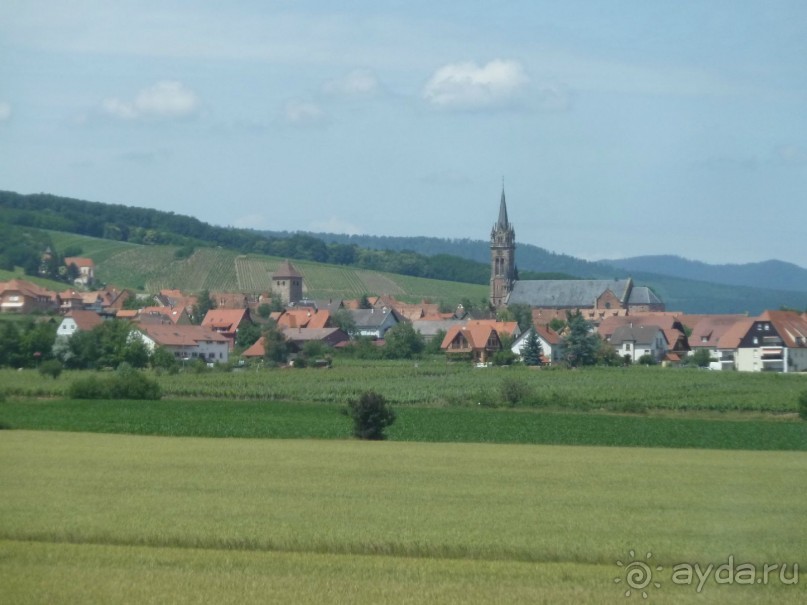 Эльзаские окрестности.Один город и один замок. Селеста и Верхний Кенигсбург.