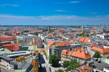 Фотовзгляд на Мюнхен с высоты Старого Петра