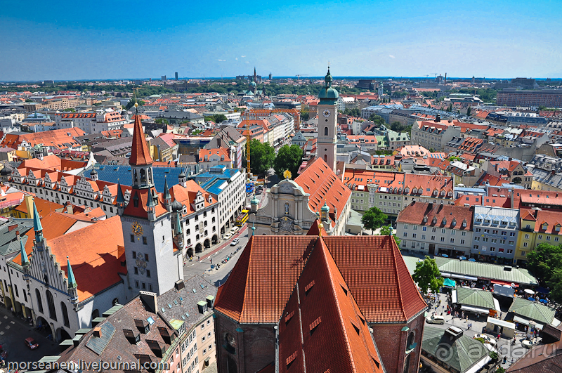 Фотовзгляд на Мюнхен с высоты Старого Петра