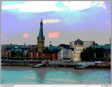 Дюссельдорфские витражи. Набережная Рейна