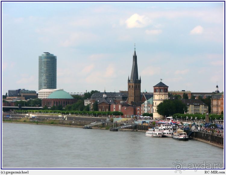 Дюссельдорфские витражи. Набережная Рейна