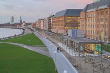 Дюссельдорфские витражи. Набережная Рейна