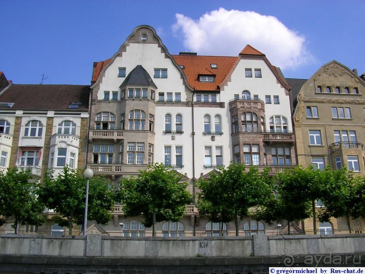 Дюссельдорфские витражи. Набережная Рейна