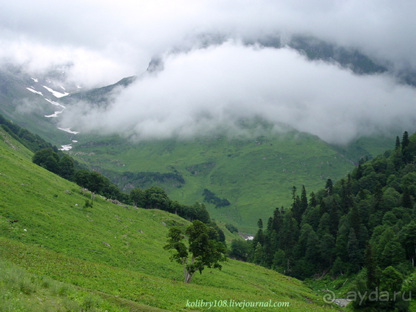 Авадхара, озеро Мзы (Абхазия) - окончание.