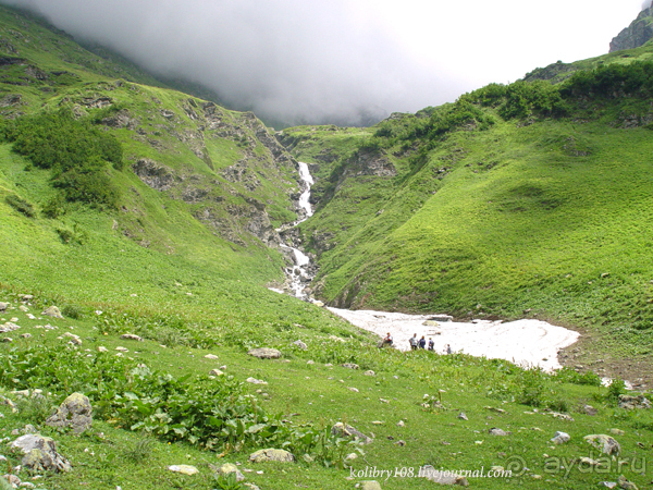 Авадхара, озеро Мзы (Абхазия) - окончание.