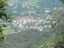 Бергамо - замок San Vigilio и холмы за городом