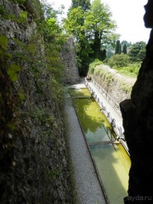 Бергамо - замок San Vigilio и холмы за городом