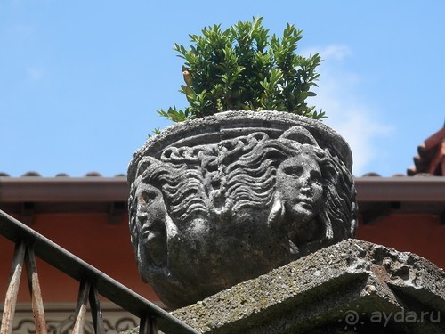 Бергамо - замок San Vigilio и холмы за городом