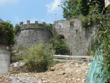 Бергамо - замок San Vigilio и холмы за городом