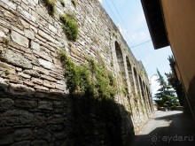 Бергамо - замок San Vigilio и холмы за городом