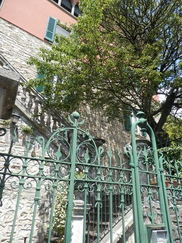 Бергамо - замок San Vigilio и холмы за городом