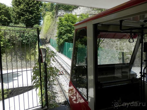 Бергамо - замок San Vigilio и холмы за городом