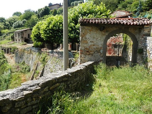 Бергамо - замок San Vigilio и холмы за городом