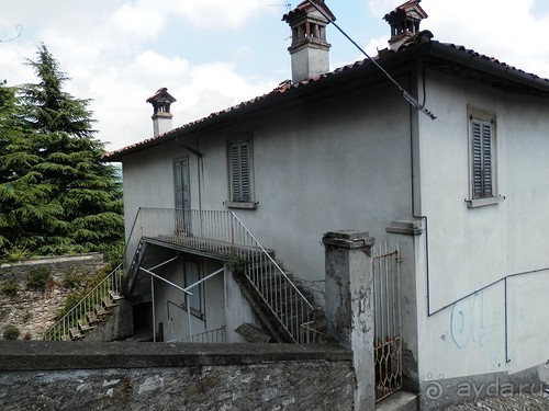 Бергамо - замок San Vigilio и холмы за городом