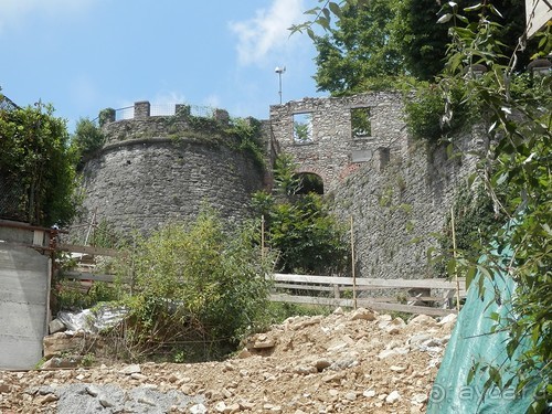 Бергамо - замок San Vigilio и холмы за городом