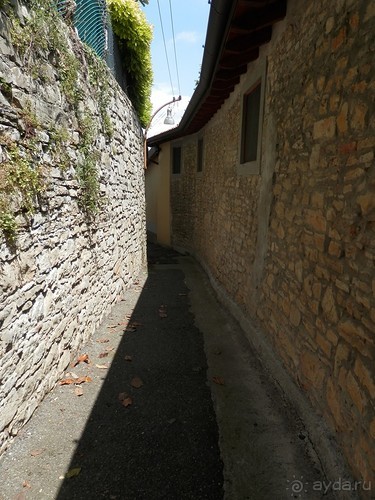 Бергамо - замок San Vigilio и холмы за городом