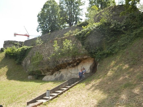 Бергамо - замок San Vigilio и холмы за городом