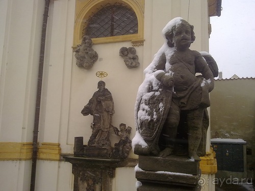 Прага под снегом