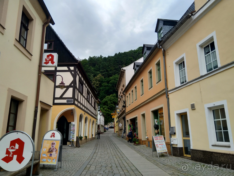 Дрезден, Германия. Саксонская Швейцария – курорт Бад-Шандоу.