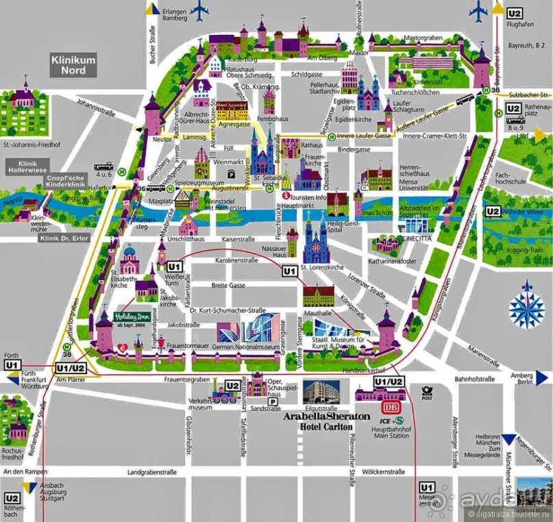 Нюрнберг, Германия. Старый город  – часть II.