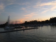 Балатон. Это Венгрия! И снова здрасти! Закат на озере.