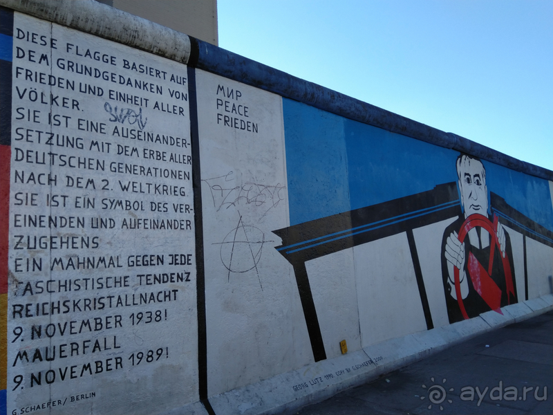 Альбом истории "Берлин, Германия. Туристический кусочек Берлинской стены."