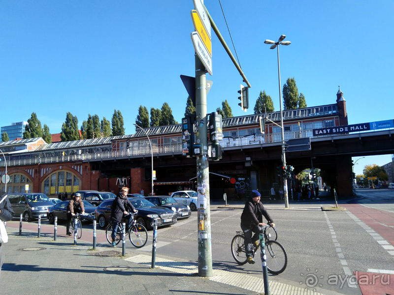 Берлин, Германия. Туристический кусочек Берлинской стены.