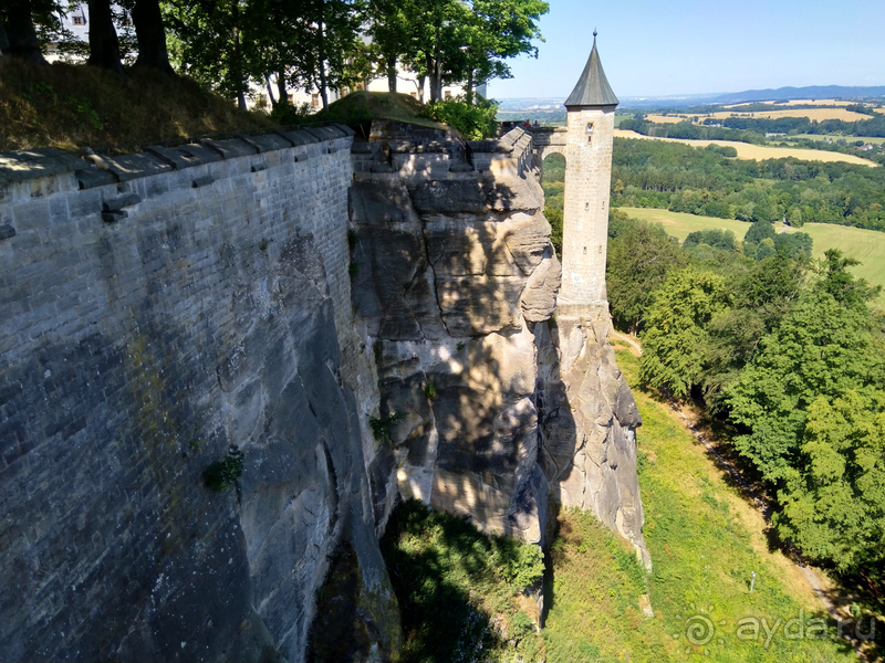 Дрезден, Германия. Саксонская Швейцария – крепость Кенигштайн.
