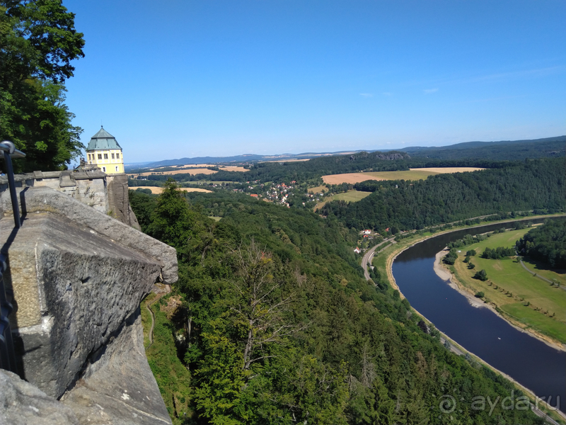 Дрезден, Германия. Саксонская Швейцария – крепость Кенигштайн.
