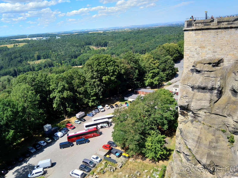 Дрезден, Германия. Саксонская Швейцария – крепость Кенигштайн.