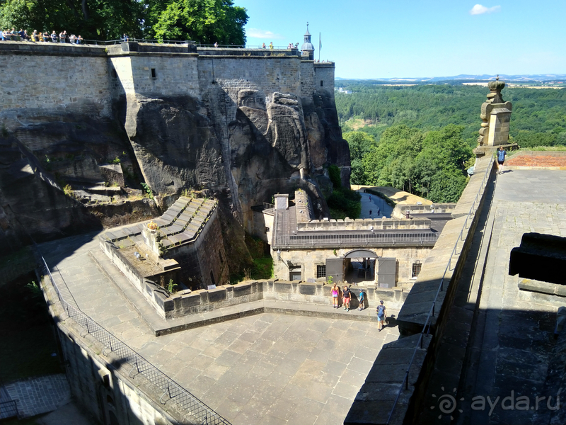 Дрезден, Германия. Саксонская Швейцария – крепость Кенигштайн.