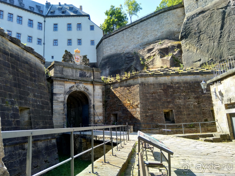 Дрезден, Германия. Саксонская Швейцария – крепость Кенигштайн.