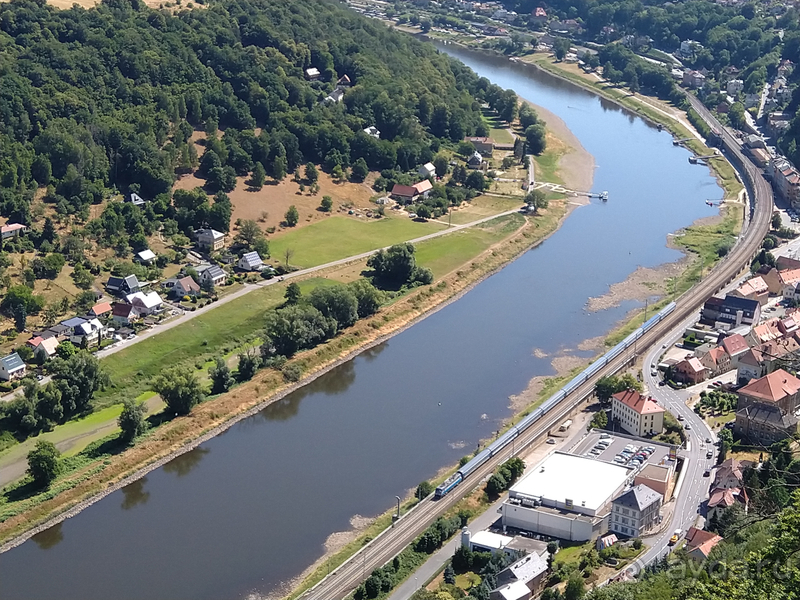 Дрезден, Германия. Саксонская Швейцария – крепость Кенигштайн.