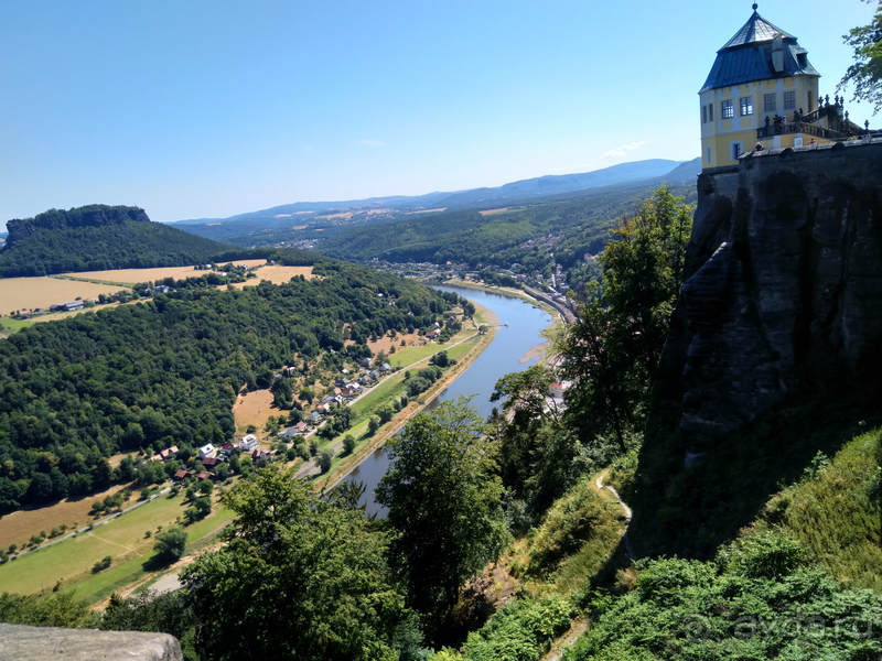 Дрезден, Германия. Саксонская Швейцария – крепость Кенигштайн.